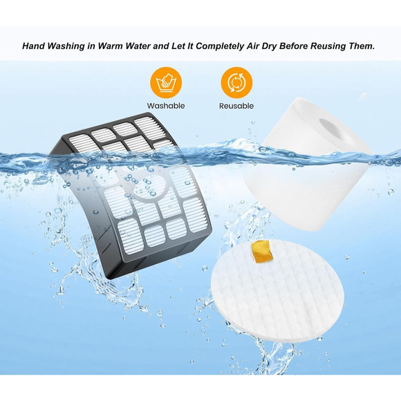 NV752, AZ1002 Filters for Shark Rotator APEX DuoClean Powered Lift-Away Vacuum - Picture 6 of 7